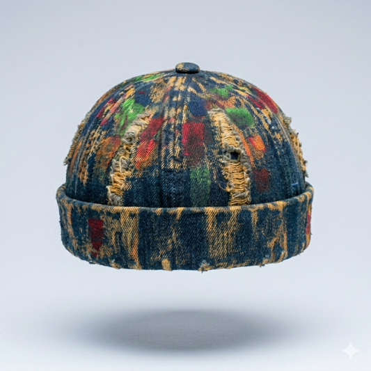 Rust Denim Docker Cap