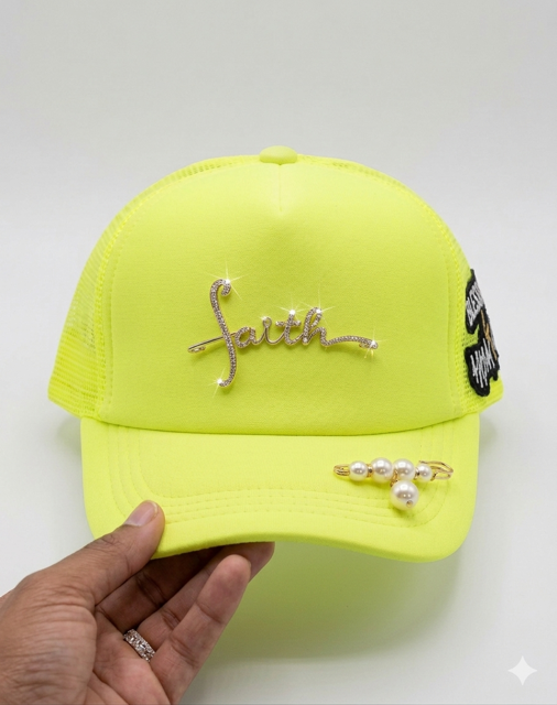 Neon Faith Trucker Hat